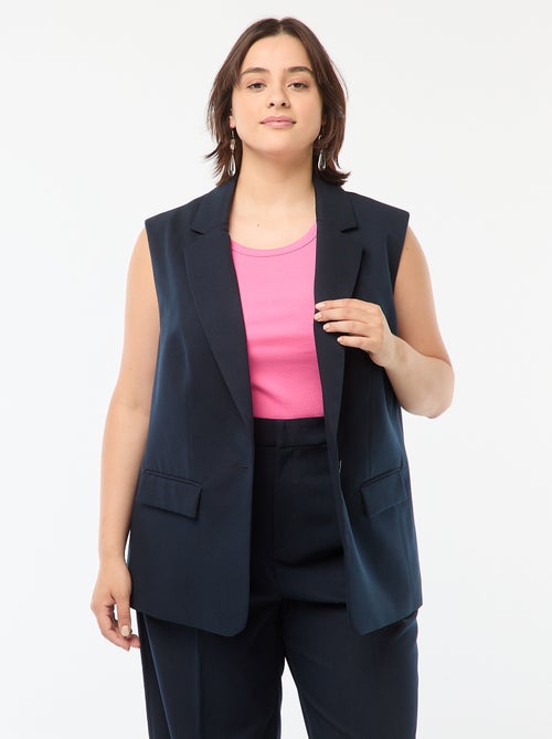 Veste sans manches coupe longue - Kiabi