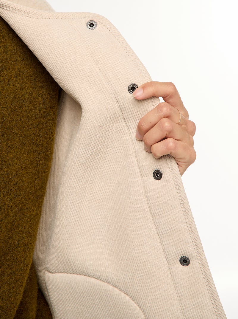 Veste sans manches effet mouton Beige - Kiabi