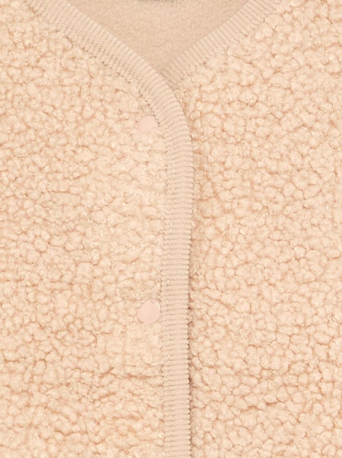 Veste sans manches effet moutonné - Kiabi