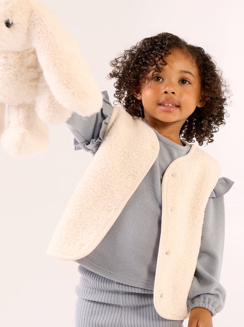 Veste sans manches effet moutonné - Kiabi