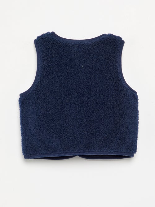 Veste sans manches effet moutonné - Kiabi