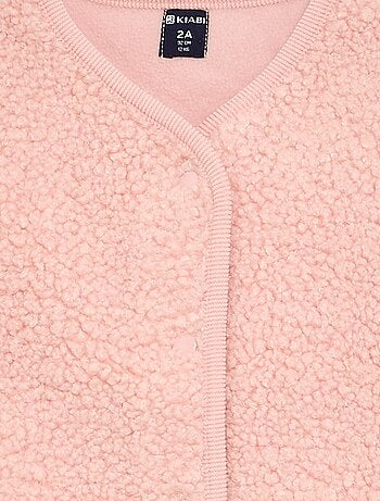 Veste sans manches effet moutonné