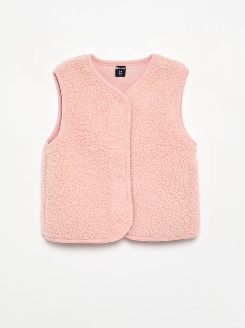 Veste sans manches effet moutonné - Kiabi