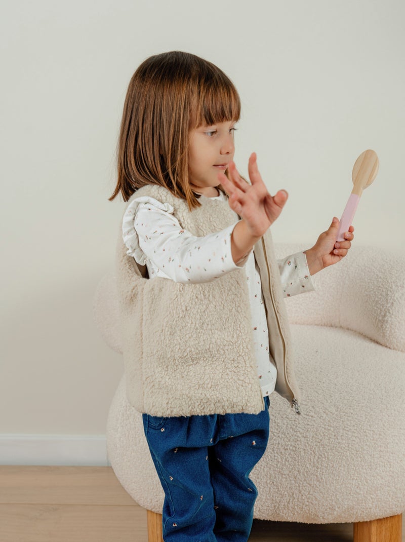 Veste sans manches en Groloudoux Noukie's Beige - Kiabi
