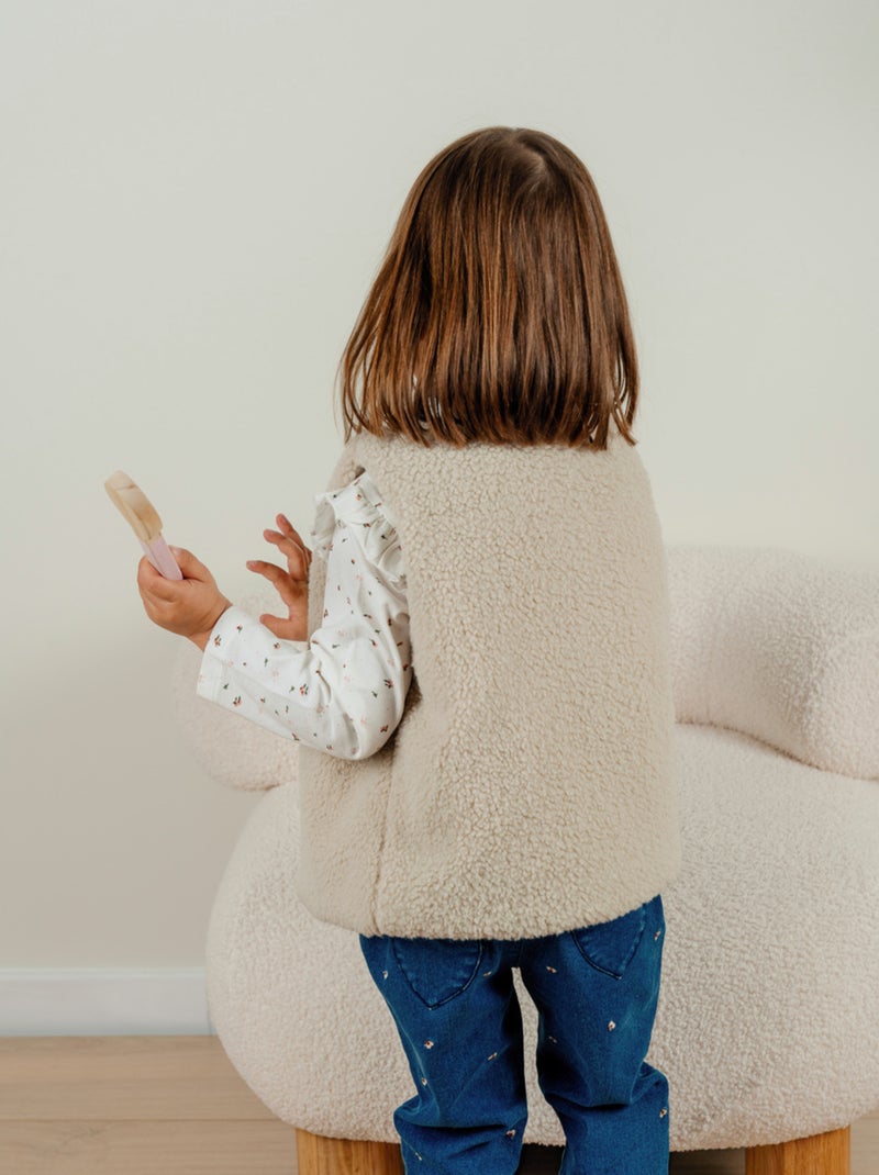 Veste sans manches en Groloudoux Noukie's Beige - Kiabi