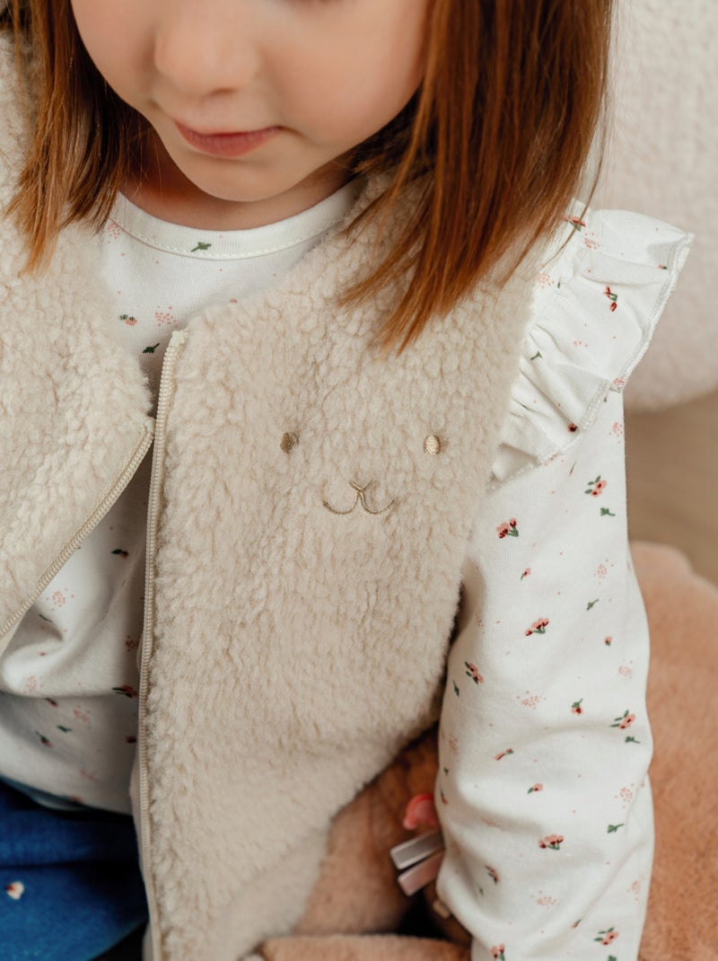 Veste sans manches en Groloudoux Noukie's Beige - Kiabi