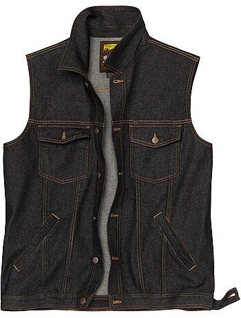 Veste Sans Manches en Jean - ATLAS FOR MEN