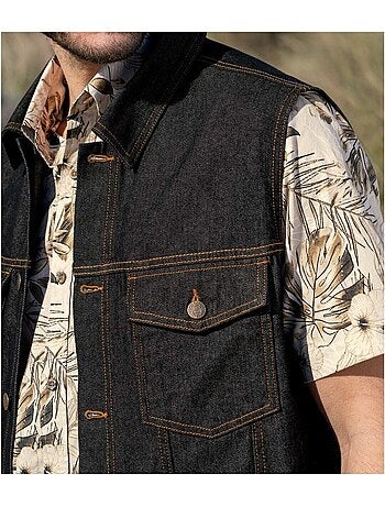 Veste Sans Manches en Jean - ATLAS FOR MEN