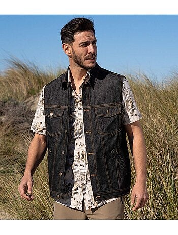 Veste Sans Manches en Jean - ATLAS FOR MEN
