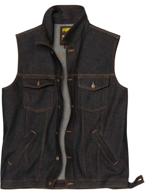 Veste Sans Manches en Jean - ATLAS FOR MEN - Kiabi
