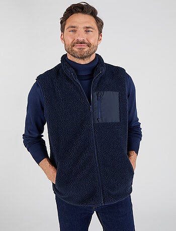 Veste sans manches en maille moutonnée - Damart
