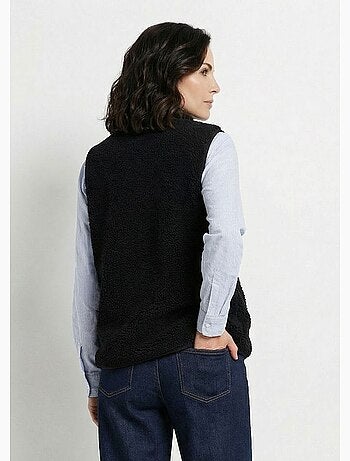 Veste sans manches en sherpa intérieur velouté - Afibel