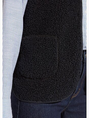 Veste sans manches en sherpa intérieur velouté - Afibel