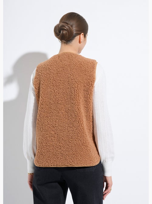 Veste sans manches en sherpa intérieur velouté - Afibel - Kiabi
