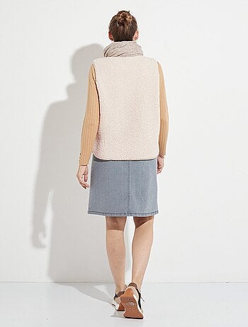 Veste sans manches en sherpa intérieur velouté