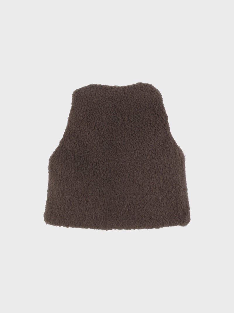 Veste sans manches en Sherpa Noukie's Marron - Kiabi