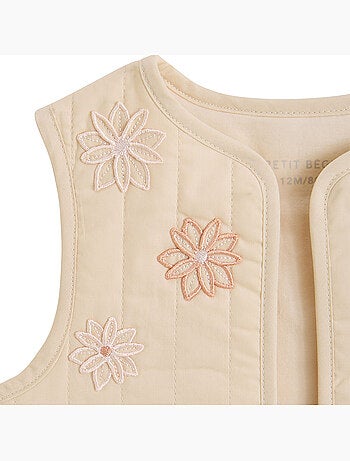 Veste sans manches enfant en popeline Poésie d'été