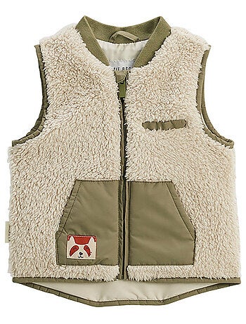 Veste sans manches enfant en sherpa Gustin