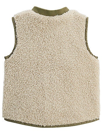 Veste sans manches enfant en sherpa Gustin