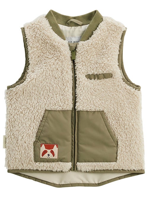 Veste sans manches enfant en sherpa Gustin - Kiabi
