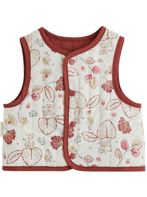 Veste sans manches enfant réversible en coton matelassé léa - Kiabi Veste sans manches enfant réversible en coton matelassé léa - Kiabi