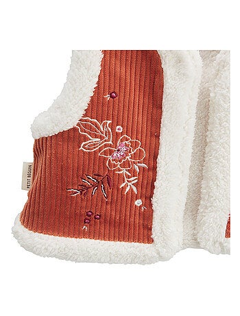 Veste sans manches enfant réversible en velours côtelé Manouk