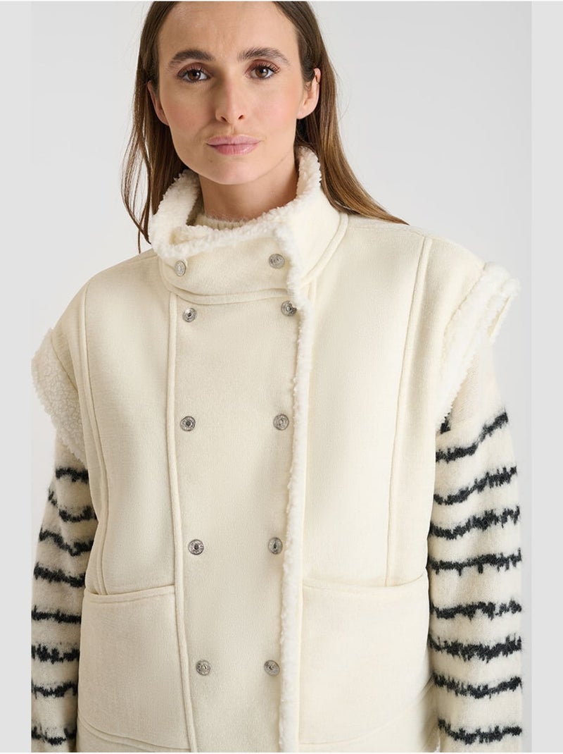 Veste sans manches FUJI 'Le Temps Des Cerises' Blanc - Kiabi