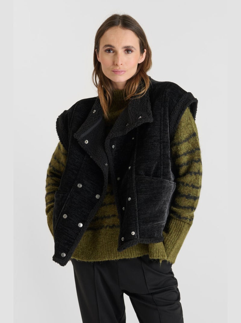 Veste sans manches FUJI 'Le Temps Des Cerises' Noir - Kiabi