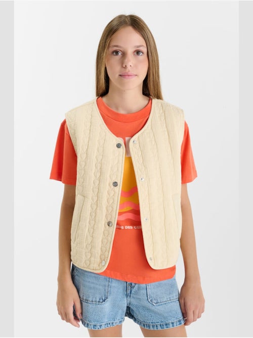 Veste sans manches GUDRAGI 'Le Temps Des Cerises' - Kiabi