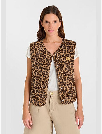 Veste sans manches gudro 'le temps des cerises'