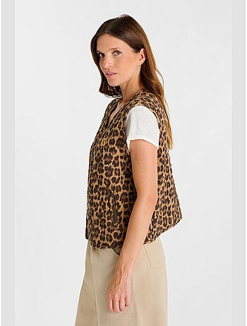 Veste sans manches gudro 'le temps des cerises'