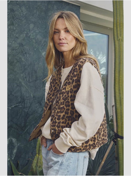Veste sans manches gudro 'le temps des cerises' - Kiabi