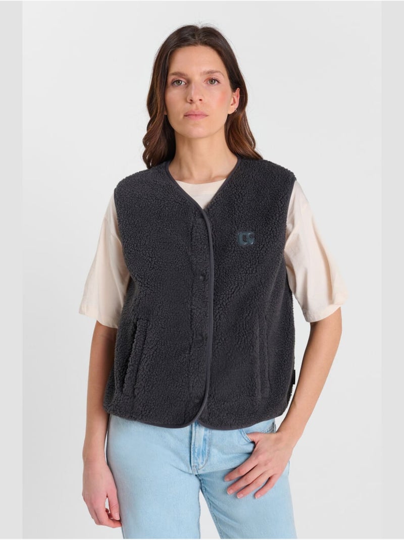 Veste sans manches GUDRU 'Le Temps Des Cerises' Gris - Kiabi