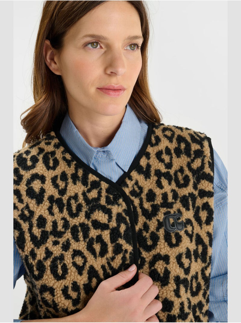 Veste sans manches GUDRU 'Le Temps Des Cerises' Marron - Kiabi