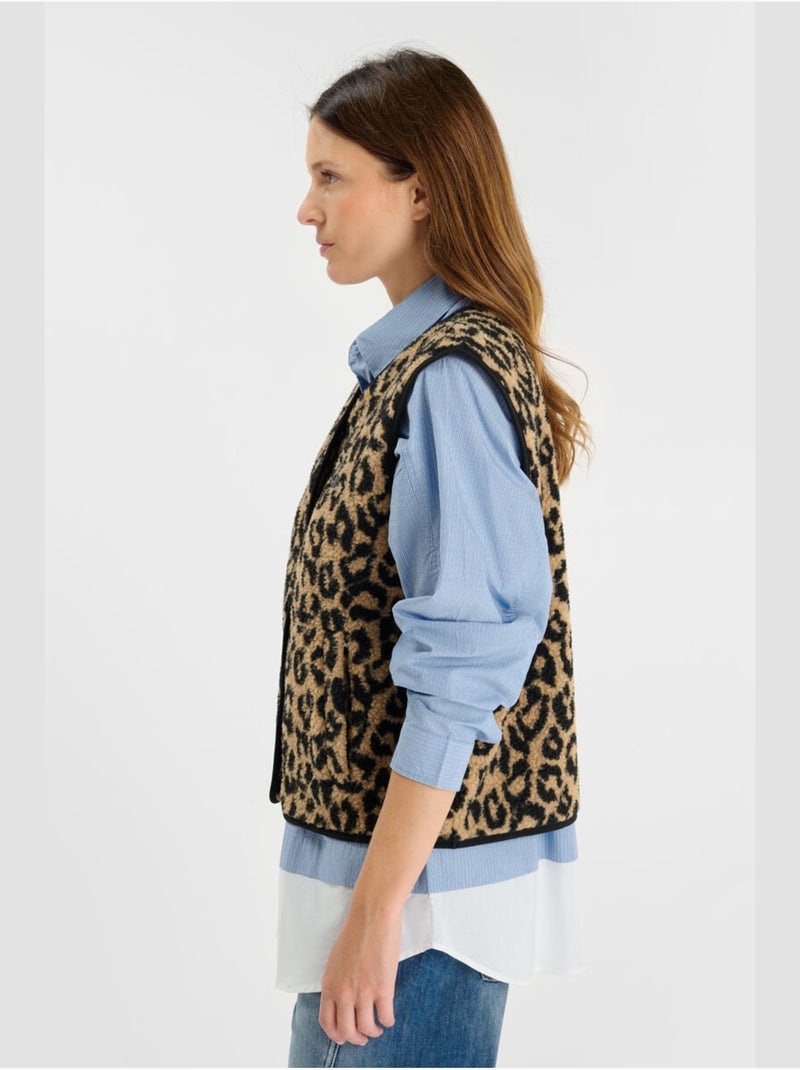 Veste sans manches GUDRU 'Le Temps Des Cerises' Marron - Kiabi