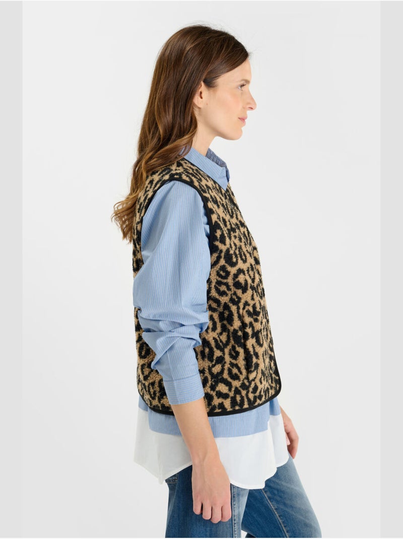 Veste sans manches GUDRU 'Le Temps Des Cerises' Marron - Kiabi