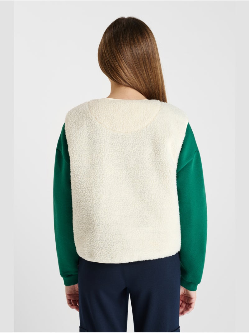 Veste sans manches GUDRUGI 'Le Temps Des Cerises' Blanc - Kiabi
