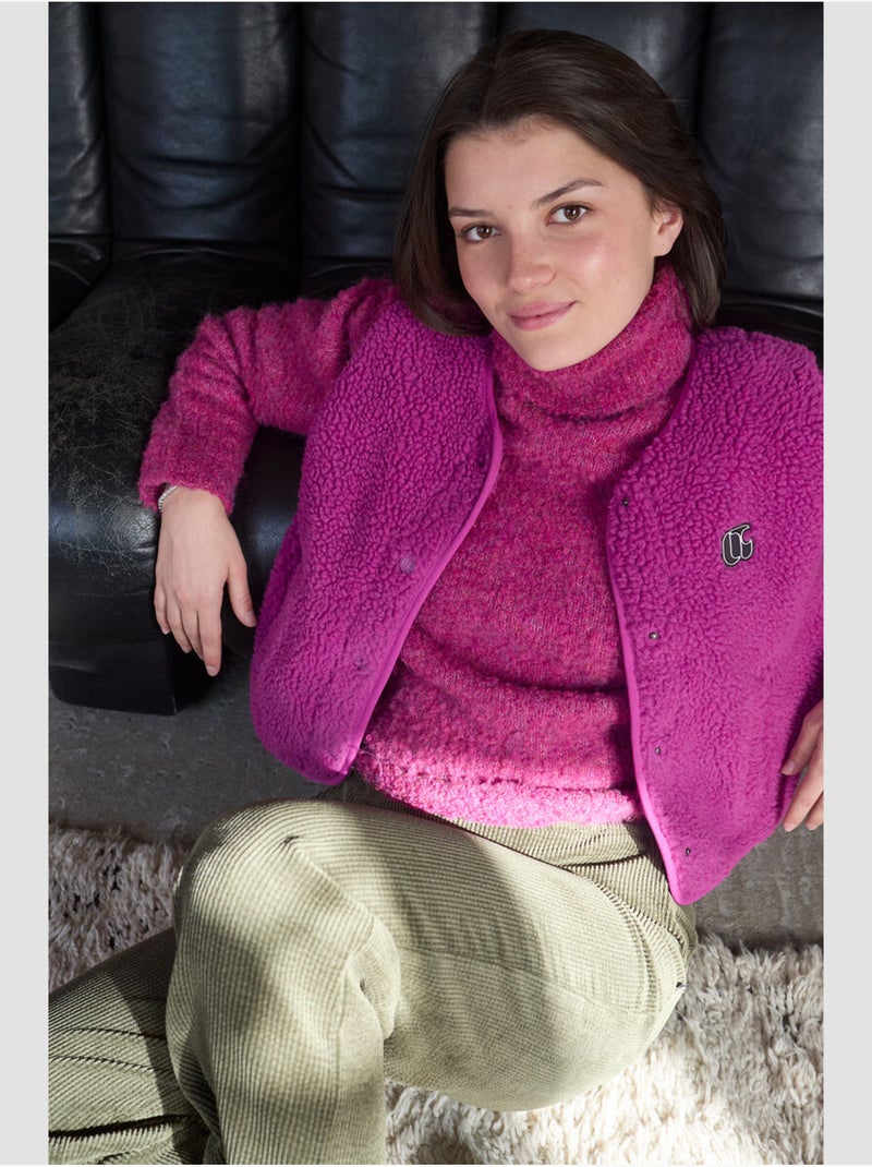 Veste sans manches gudrugi 'le temps des cerises' Rose - Kiabi