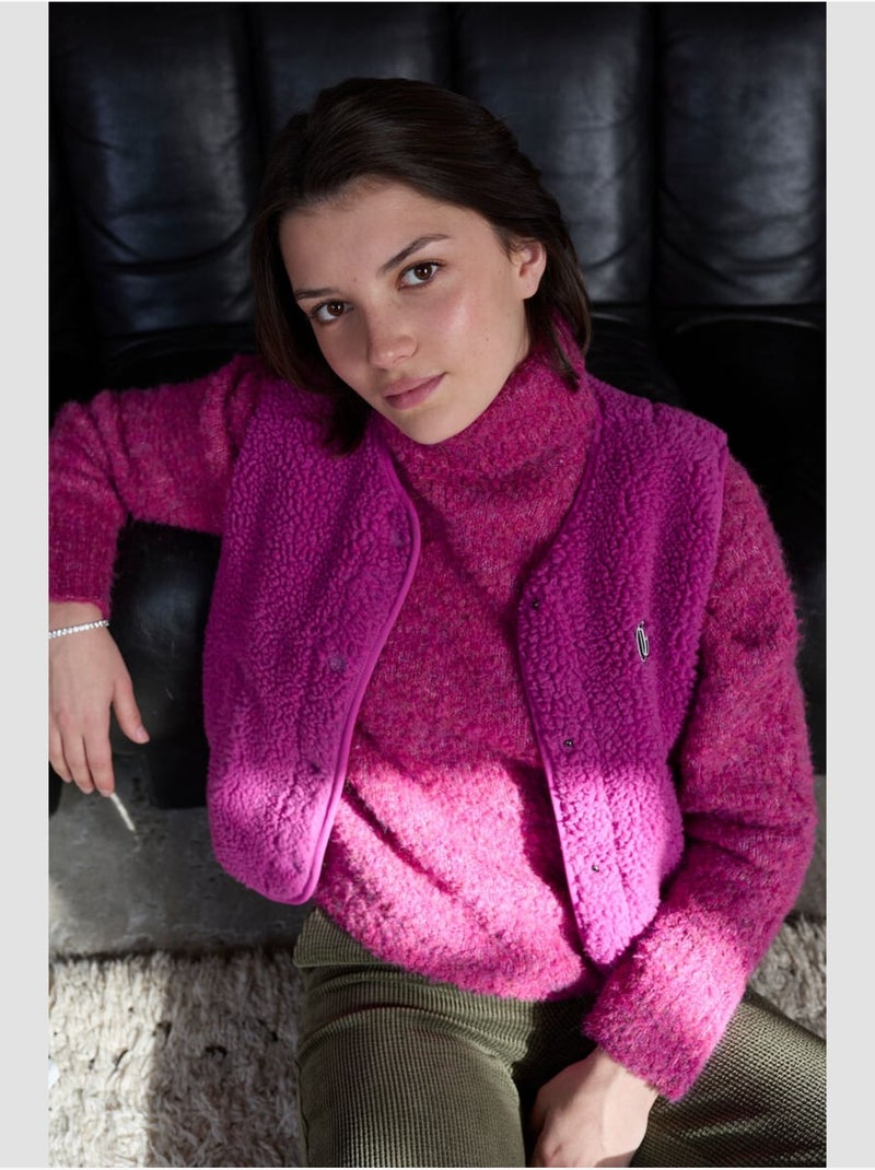Veste sans manches gudrugi 'le temps des cerises' Rose - Kiabi