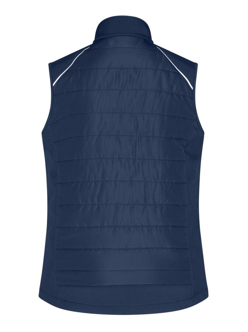 Veste sans manches hybrid - james and nicholson Bleu marine - Kiabi