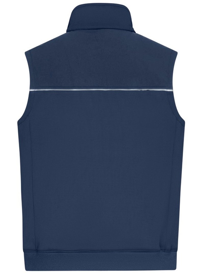 Veste sans manches hybrid workwear - james and nicholson Bleu marine - Kiabi