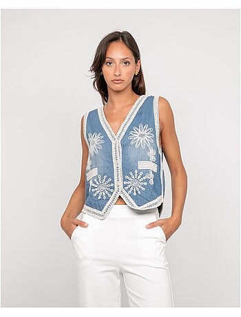 Veste sans manches jeans UTESS