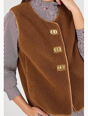 Veste sans manches maille polaire moutonnée - Damart