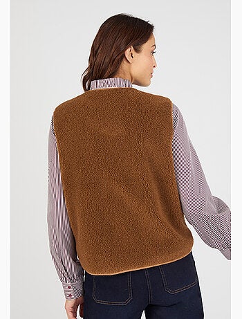Veste sans manches maille polaire moutonnée - Damart