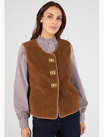 Veste sans manches maille polaire moutonnée - Damart