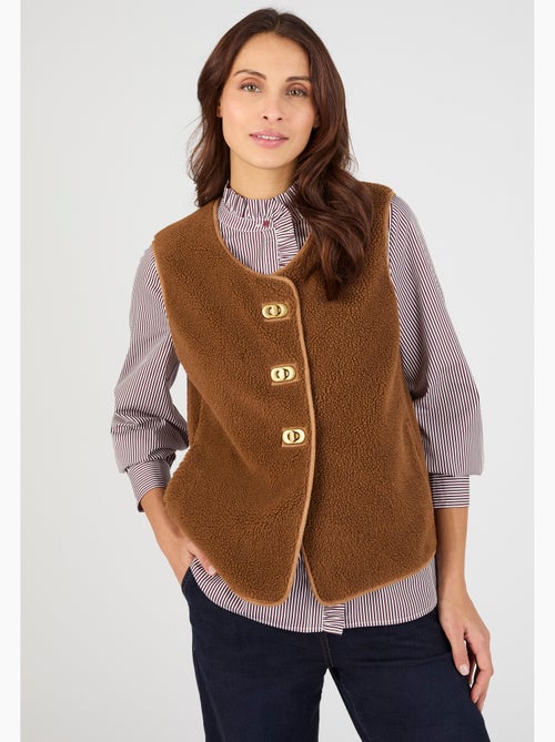 Veste sans manches maille polaire moutonnée - Damart - Kiabi
