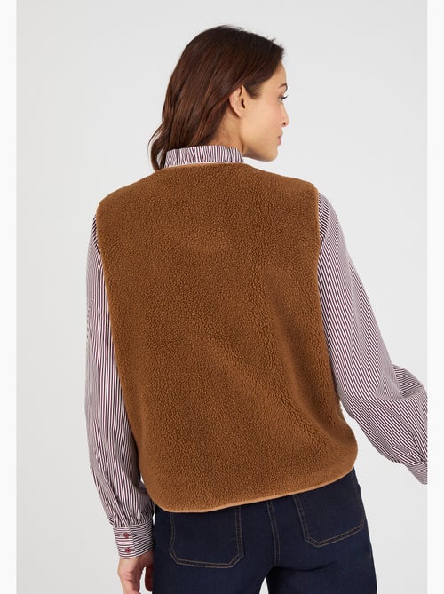 Veste sans manches maille polaire moutonnée - Damart - Kiabi
