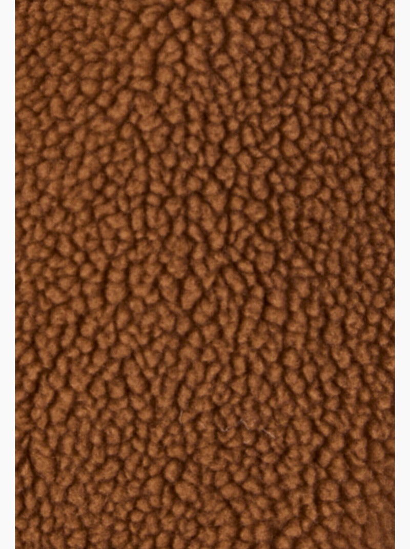 Veste sans manches maille polaire moutonnée - Damart Marron - Kiabi