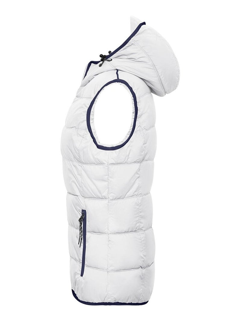 Veste sans manches maritime - james and nicholson Blanc Bleu - Kiabi