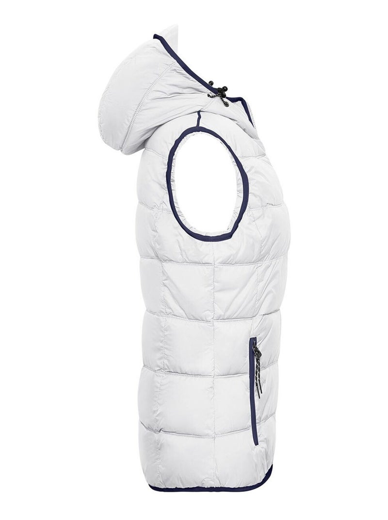 Veste sans manches maritime - james and nicholson Blanc Bleu - Kiabi